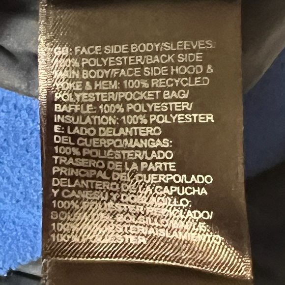 The North Face True or False Jacket Boys XL 18-20 Fleece‎ Zip Reversible Puffer - Picture 2 of 14